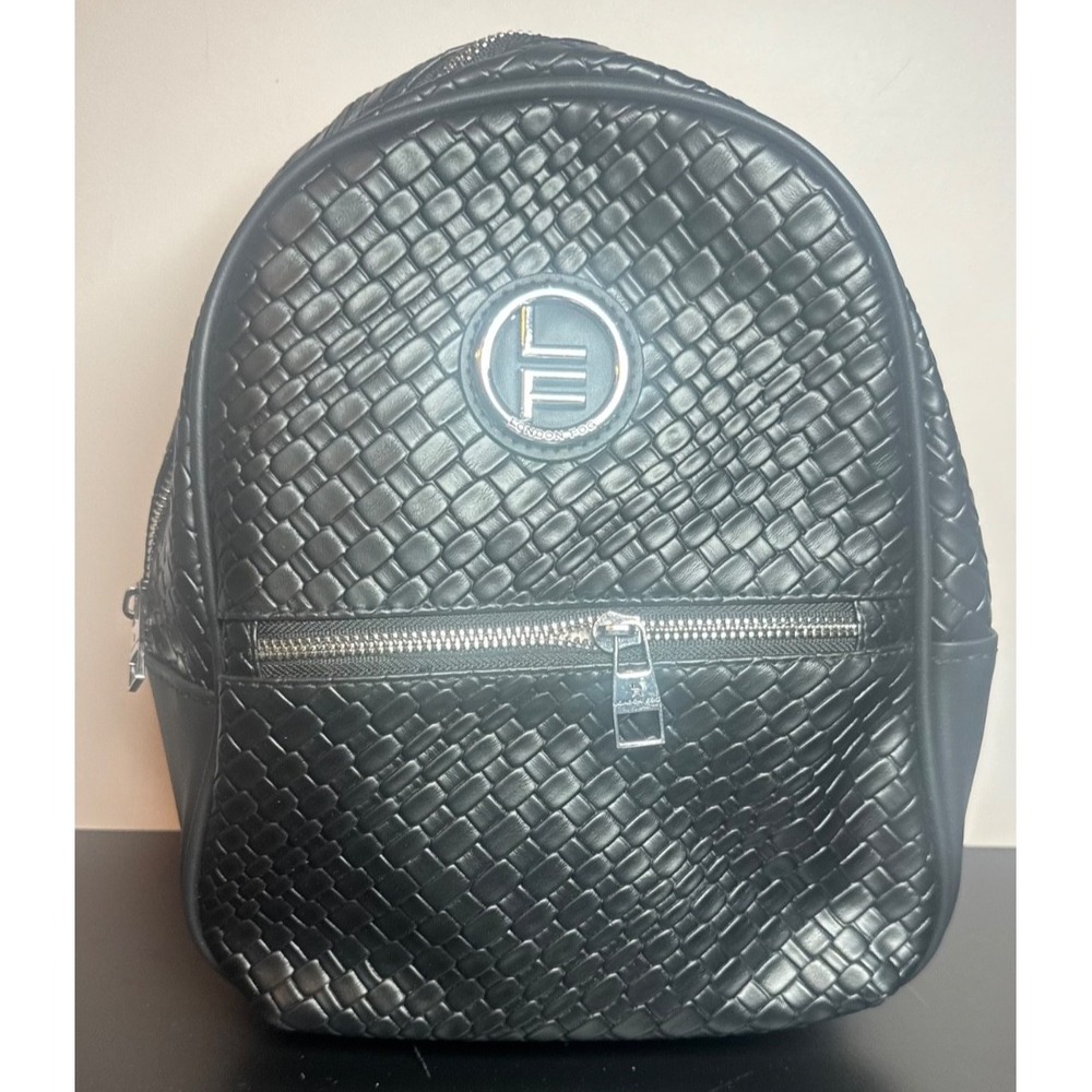 NWT | London Fog Bowery Medium Sized Woven Backpack - Black
